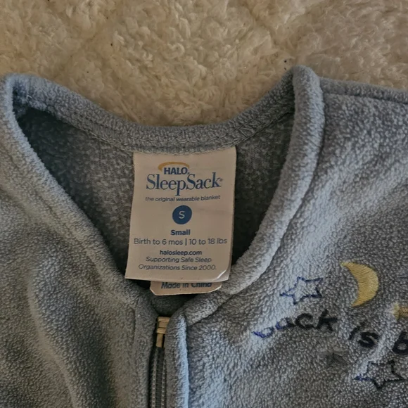 Halo Light Blue Baby Sleep Sack - Picture 5 of 6